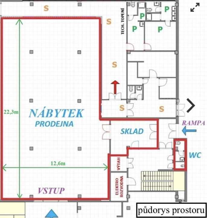 Pronájem, Kancelářský prostor, Rychnov nad Kněžnou