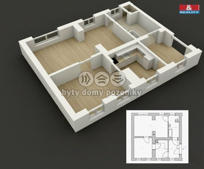 Prodej, Byt 2+1, Hejnice