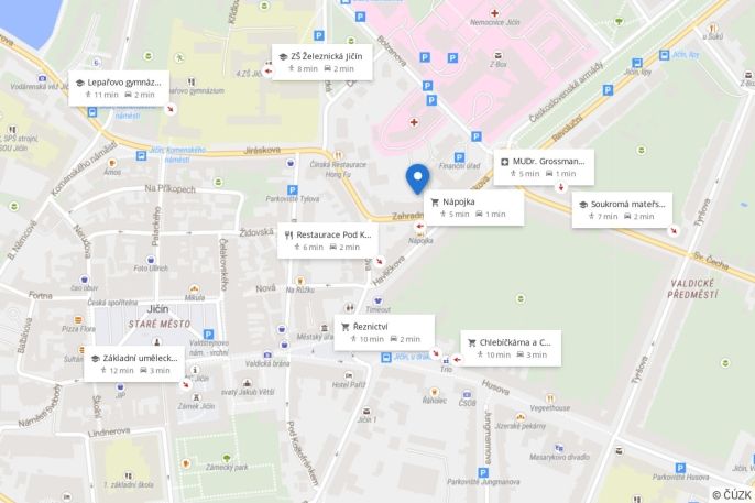 Pronájem, Byt 2+kk, Jičín