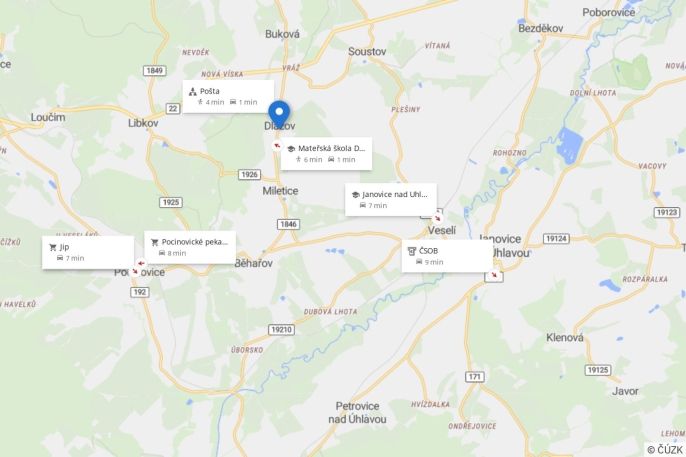 Pronájem, Rodinný dům, Dlažov