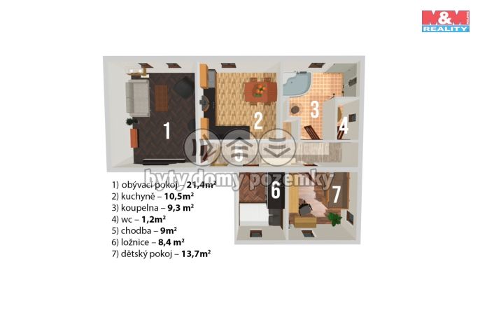 Prodej, Byt 3+1, Liberec