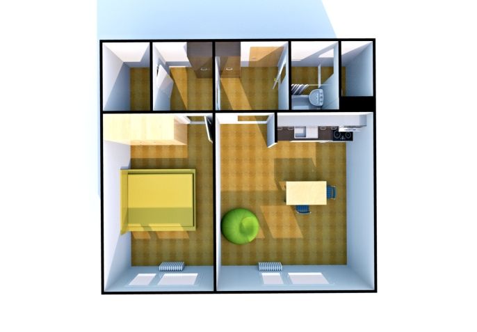 Pronájem, Byt 2+kk, Ústí nad Labem