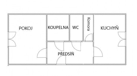 Pronájem, Byt 1+1, Karlovy Vary