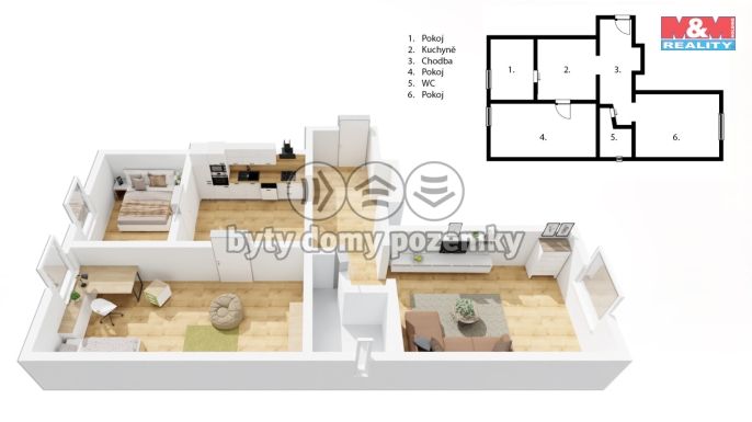 Prodej, Byt 2+1, Praha