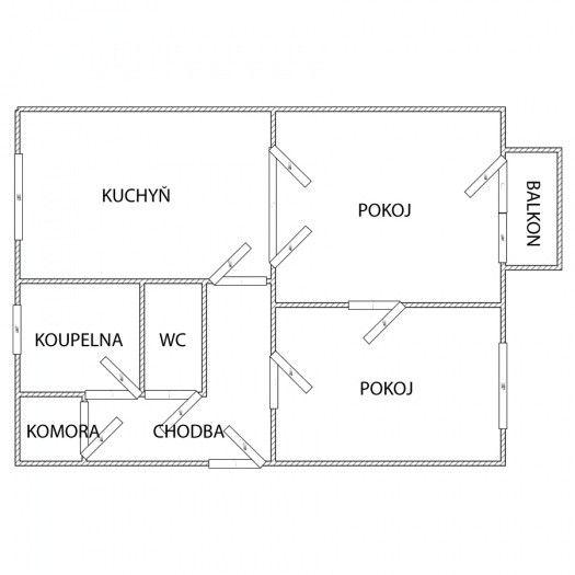 Pronájem, Byt 2+1, Most