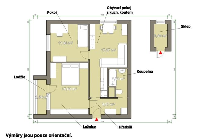 Prodej, Byt 2+1, Karlovy Vary