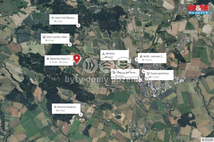 Prodej, Pozemek k bydlení, Ostružno