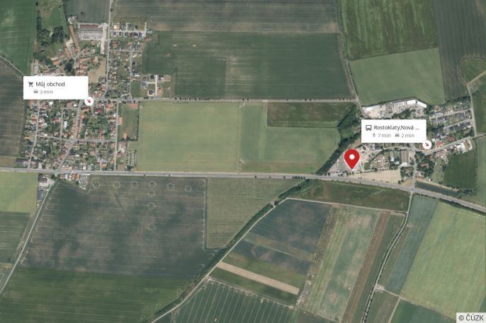 Pronájem, Obchod a služby, Rostoklaty