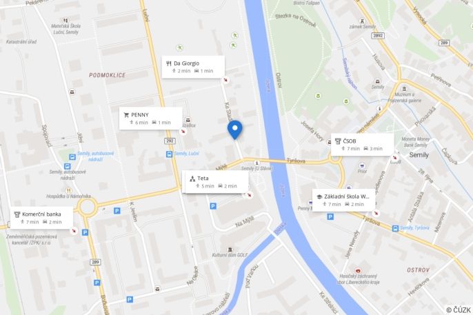 Pronájem, Obchod a služby, Semily