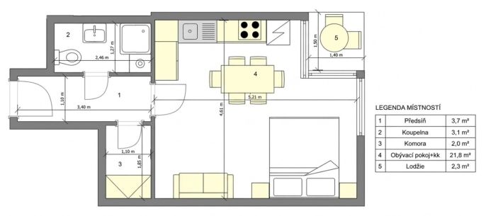 Prodej, Byt 1+kk, Praha