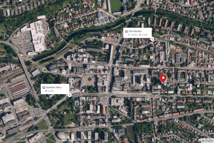 Pronájem, Byt 1+kk, Zlín
