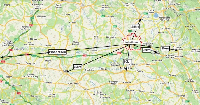 Pronájem, Byt 3+kk, Hradec Králové