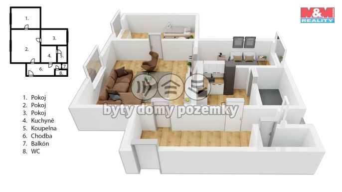 Prodej, Byt 3+1, Dobruška