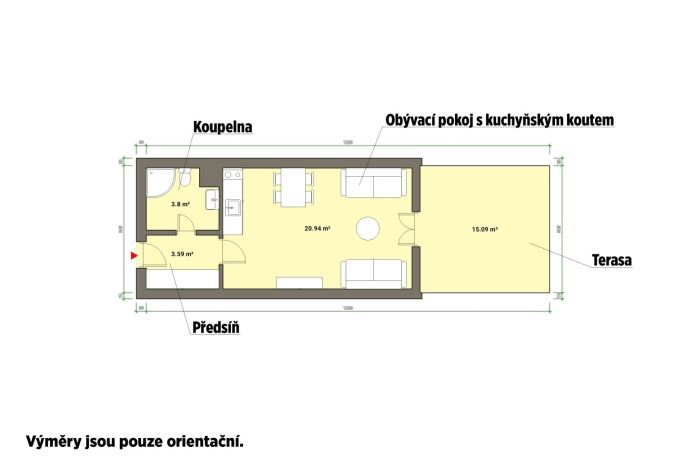 Prodej, Byt 1+kk, Mariánské Lázně