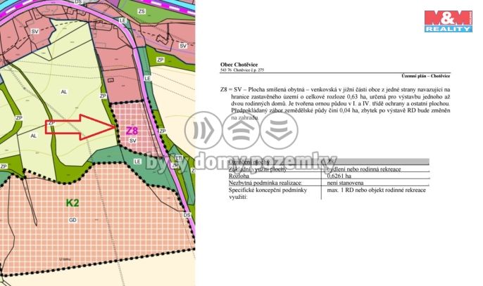 Prodej, Pozemek k bydlení, Chotěvice