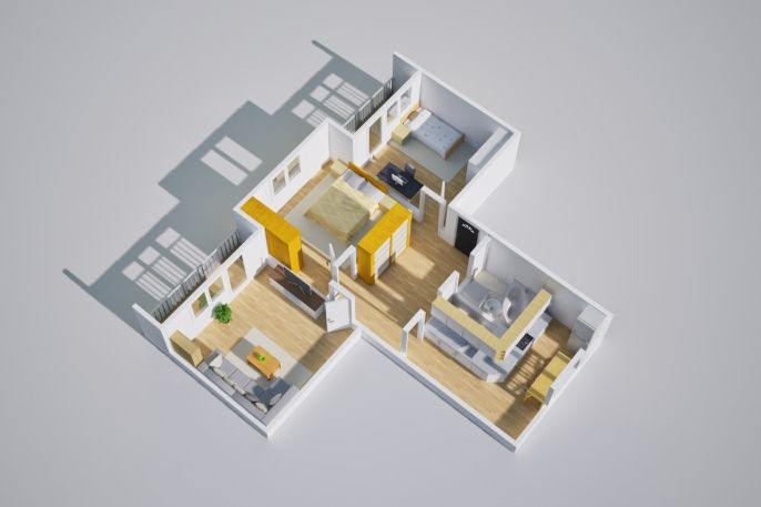 Pronájem, Byt 3+1, Teplice