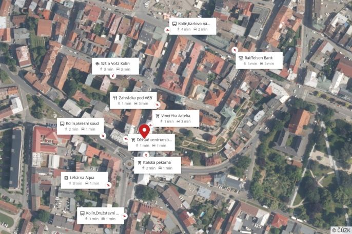 Pronájem, Obchod a služby, Kolín