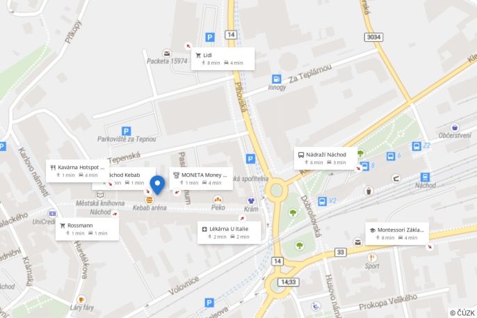 Pronájem, Byt 1+1, Náchod