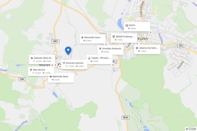 Prodej, Byt 3+kk, Moravské Knínice