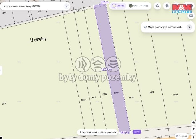 Prodej, Pozemek k bydlení, Kostelec nad Černými lesy