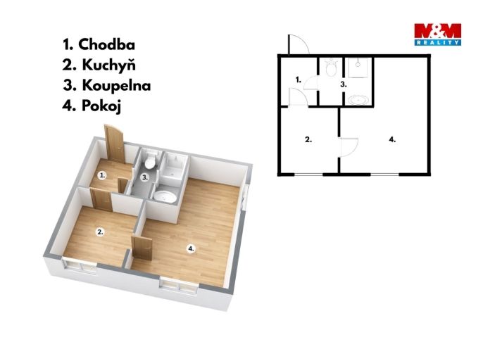 Prodej, Byt 1+1, Olomouc