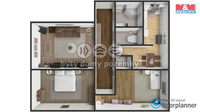 Prodej, Byt 3+1, Radešínská Svratka