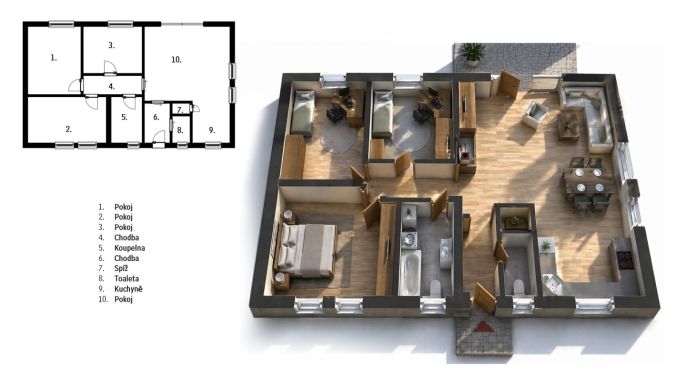 Prodej, Rodinný dům, Starý Mateřov