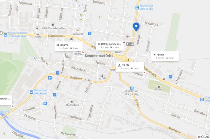Pronájem, Byt 1+kk, Kostelec nad Orlicí
