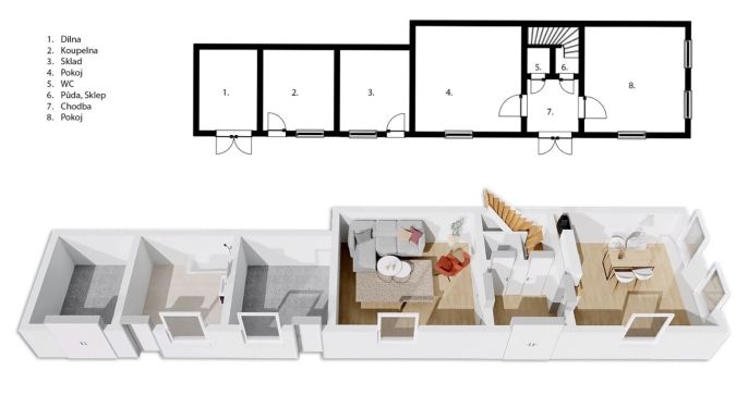 Prodej, Chalupa, Okřesaneč