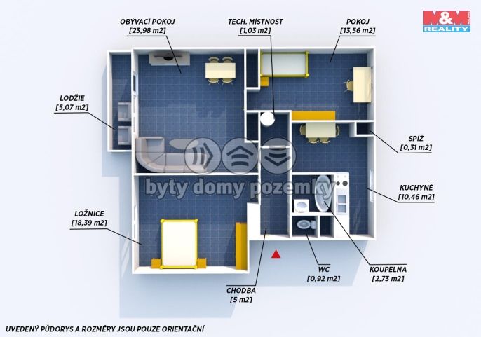 Prodej, Byt 3+1, Domažlice