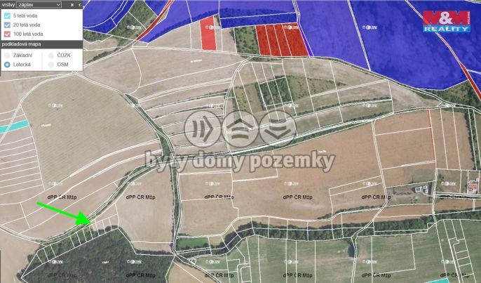 Prodej, Pole, Všestudy