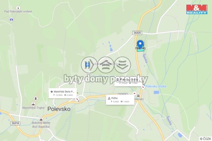 Prodej, Pozemek k bydlení, Polevsko