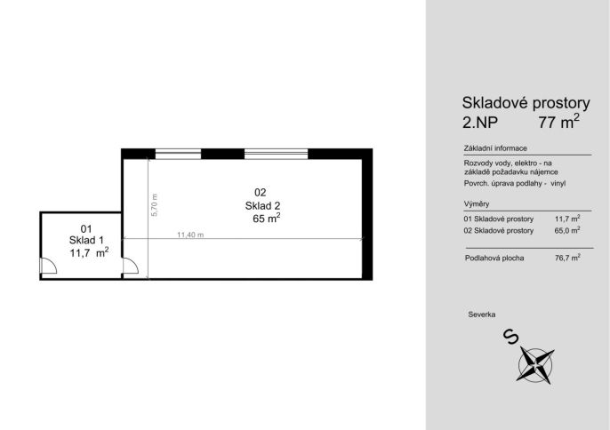 Pronájem, Sklad, Benešov