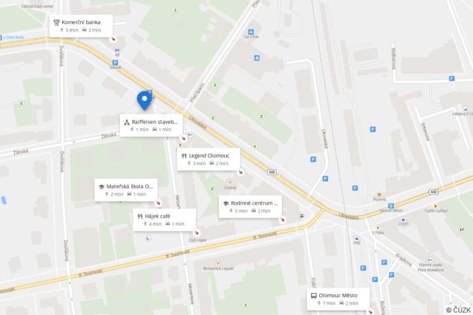 Pronájem, Obchod a služby, Olomouc