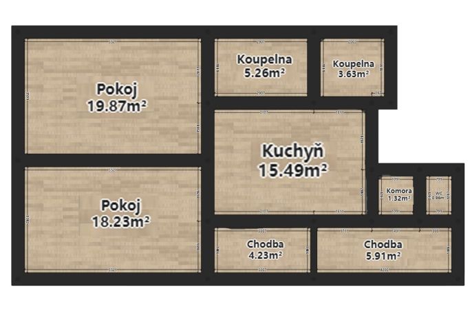 Pronájem, Byt 2+1, Plzeň