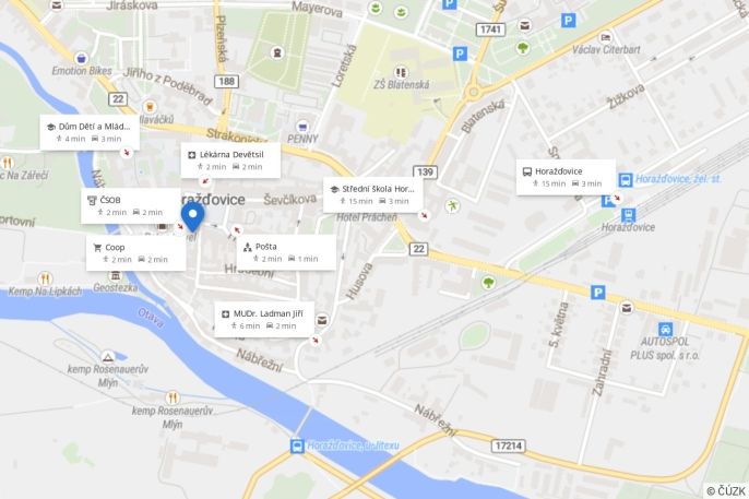 Pronájem, Byt 2+1, Horažďovice