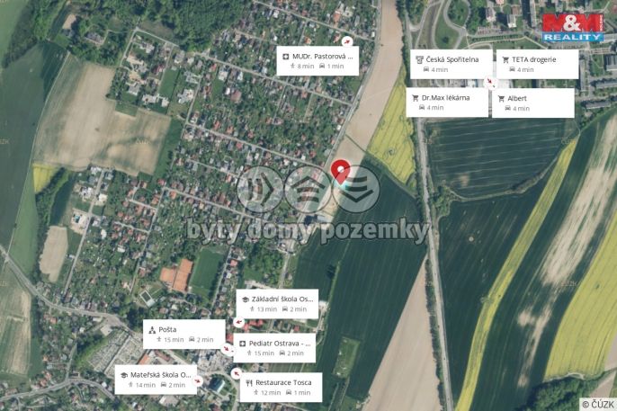 Prodej, Pozemek k bydlení, Ostrava