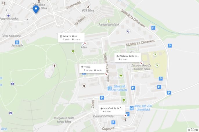 Pronájem, Byt 2+1, Bílina