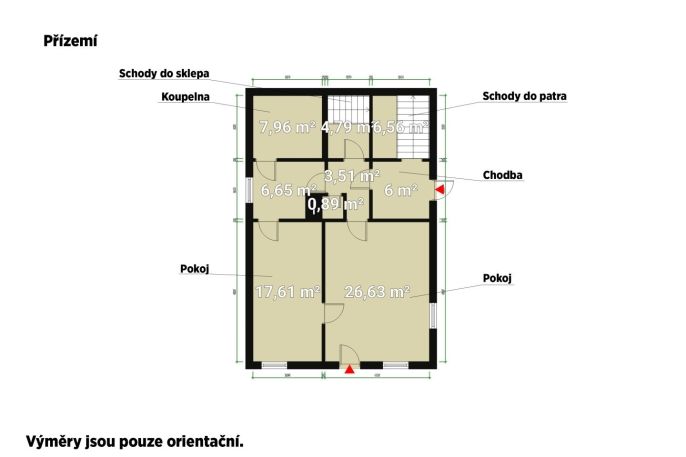 Pronájem, Rodinný dům, Jesenice