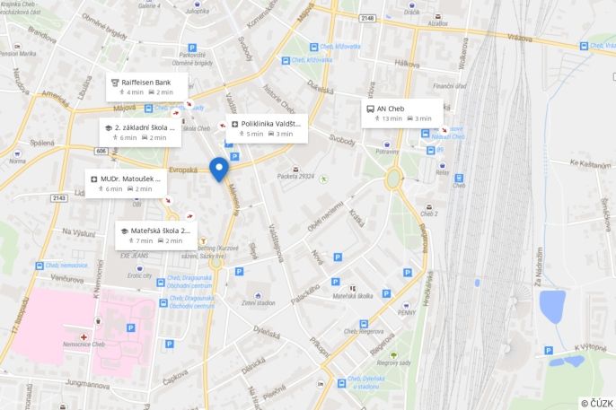 Prodej, Byt 1+kk, Cheb