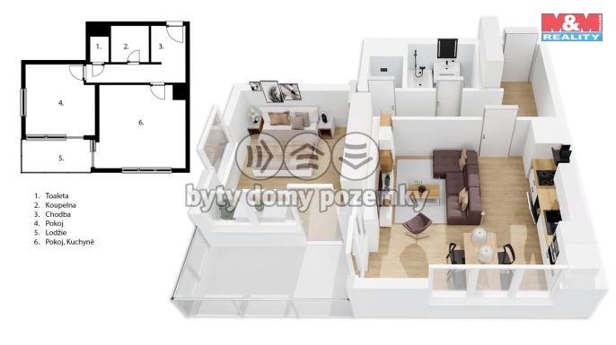 Prodej, Byt 2+kk, Mladá Boleslav