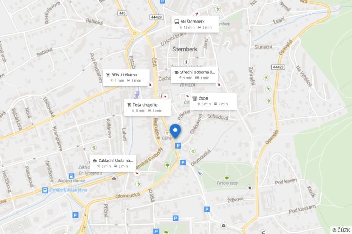 Pronájem, Byt 3+1, Šternberk