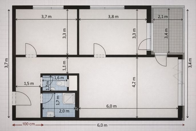 Pronájem, Byt 3+kk, Rychnov nad Kněžnou