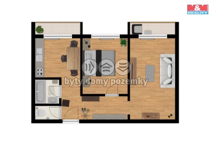 Prodej, Byt 2+1, Bruntál