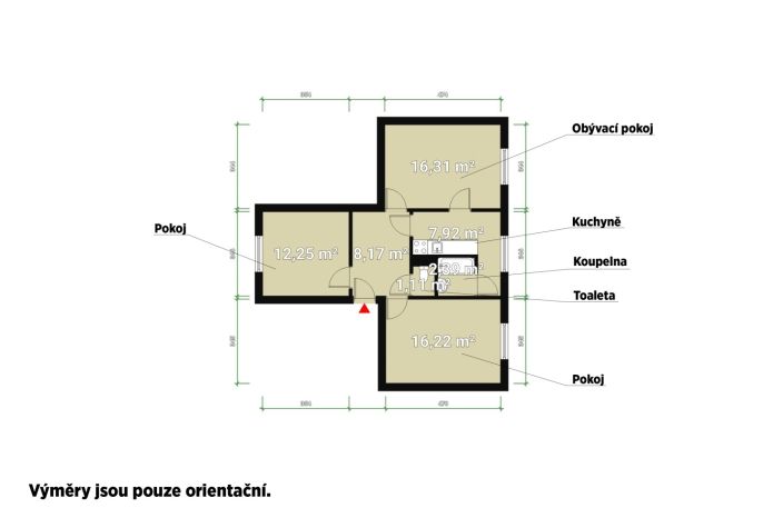 Pronájem, Byt 3+1, Přimda
