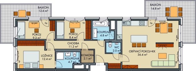 Prodej, Byt 4+kk, Praha