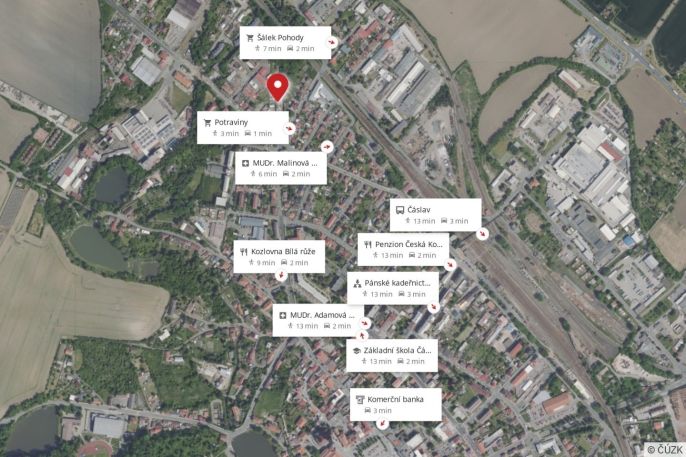 Pronájem, Byt 1+kk, Čáslav