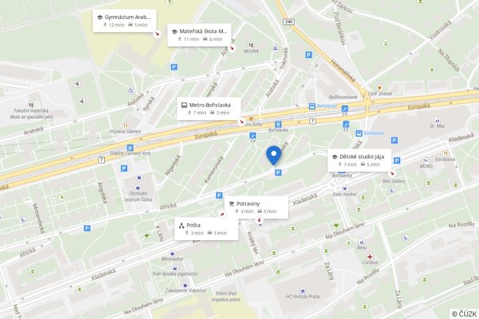 Pronájem, Byt 2+1, Praha