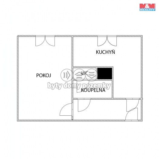 Pronájem, Byt 1+1, Český Těšín
