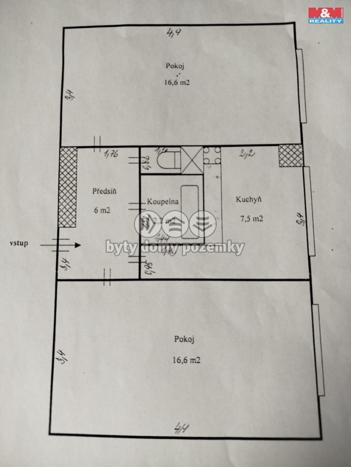 Pronájem, Byt 2+1, Praha